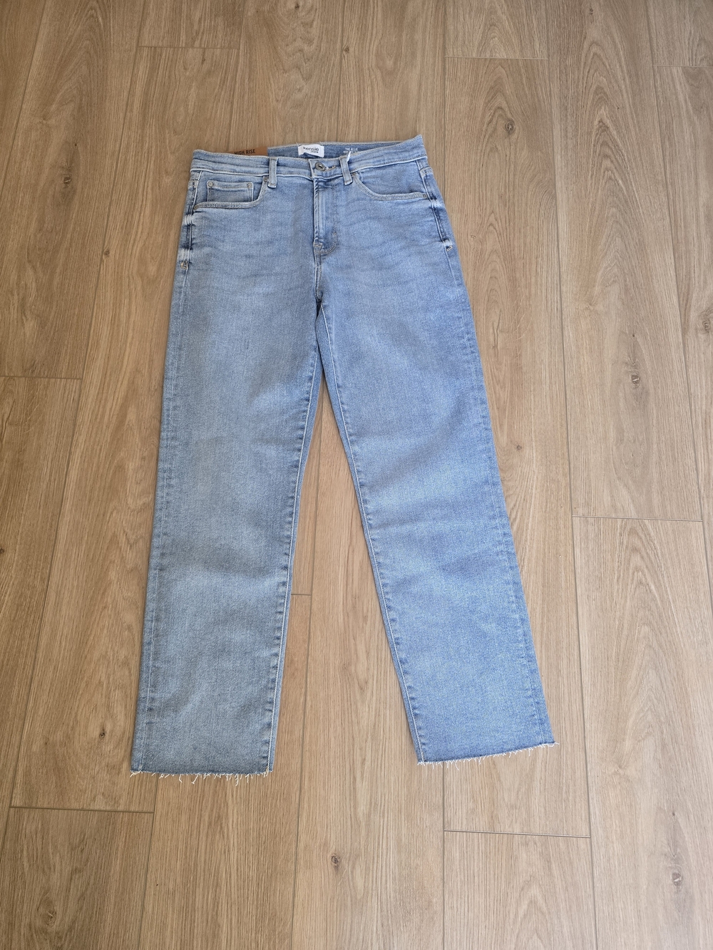 Kensie The Allie Light Blue High-Rise Slim Straight Jeans